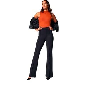 Spanx The Perfect Pant Hi-Rise Flare Leg Classic Black Size Extra Large